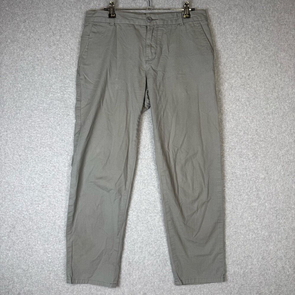 Patagonia Women's Size 6 Stone Gray Organic Cotton Dress Pants Trousers Hiking